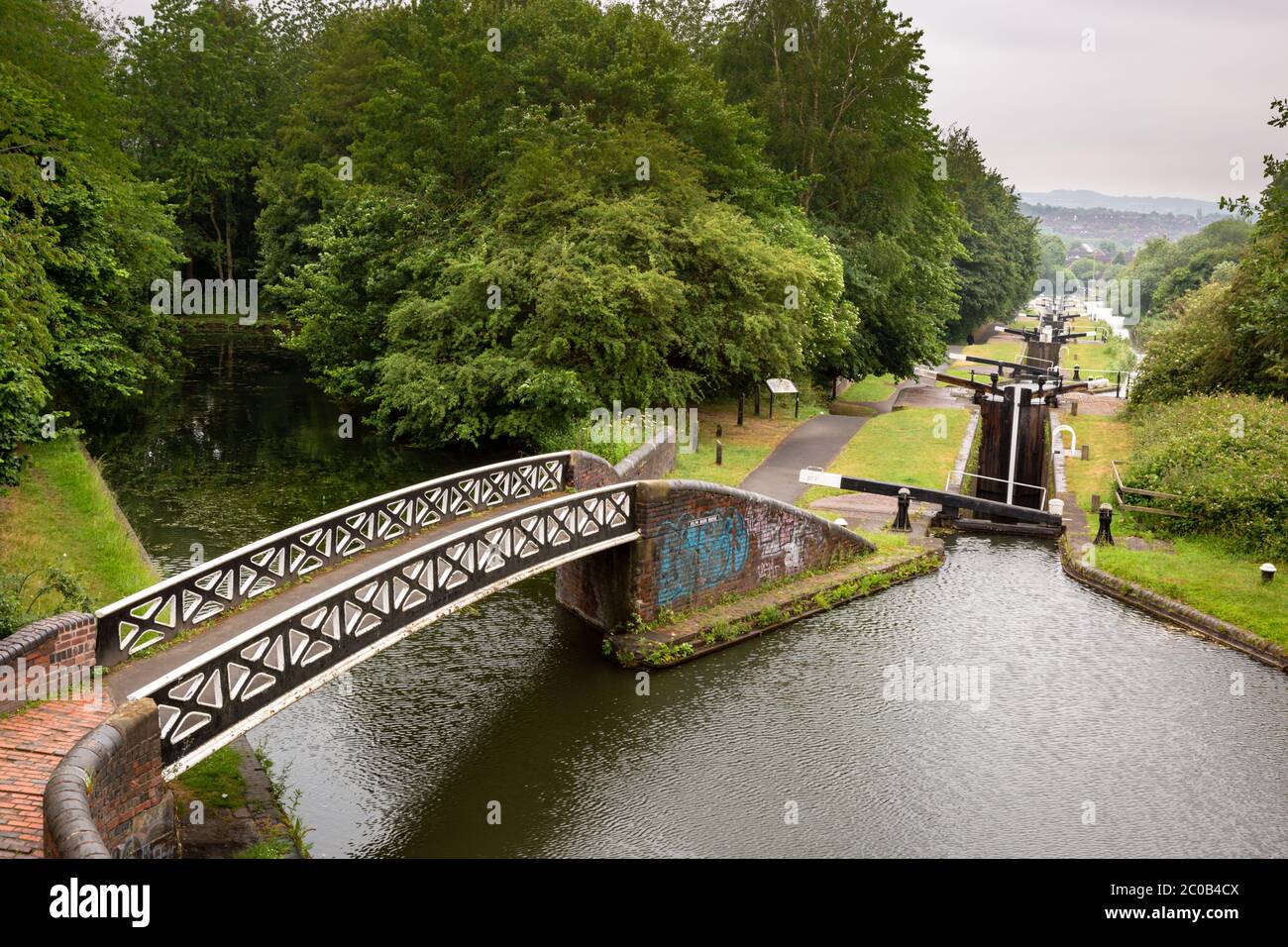 Delph locks, Brierley Hill, West Midlands Foto Stock