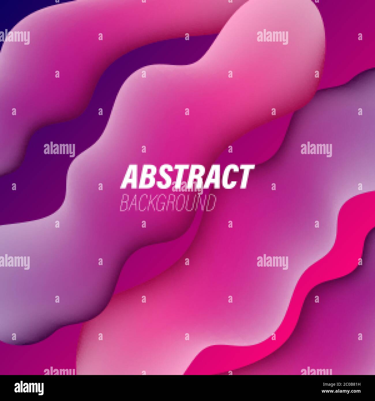 Sfondo geometrico colorato. Liquido, flusso, fondo fluido. Composizione di forme 3D fluide. Copertina astratta moderna. Forme di colori fluidi. Poster. Illustrazione Vettoriale