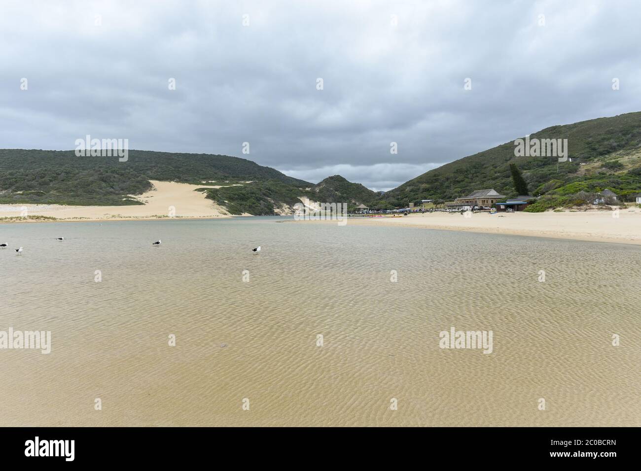 Van Stadens River Mouth è una famosa attrazione nei pressi di Port Elizabeth, Capo orientale, Sudafrica Foto Stock