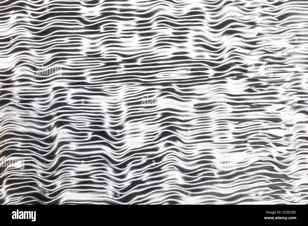 Modello astratto a onda d'argento Foto Stock