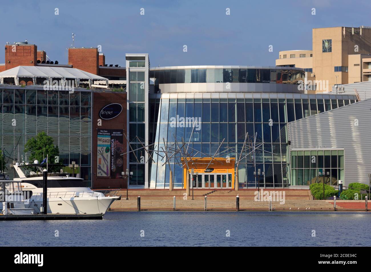 Science Center, Inner Harbor, Baltimora, Maryland, USA Foto Stock
