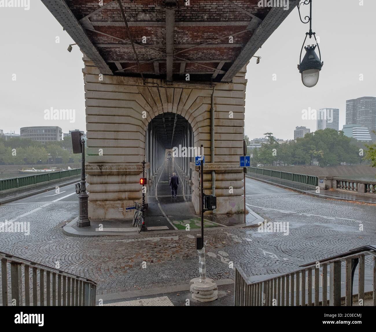 Pont de Bir-Hakeim, Parigi Foto Stock