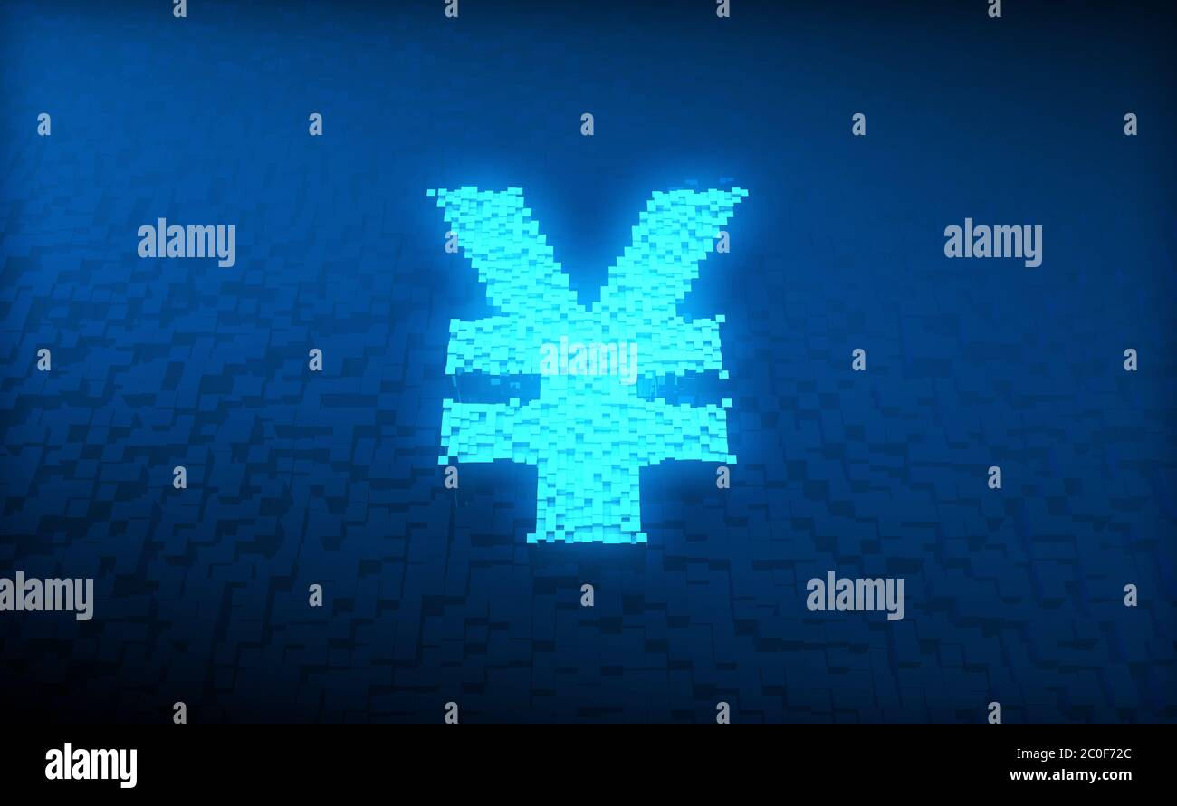 Tecnologia elettronica, RMB, combinazione di informazioni e interazione Foto Stock