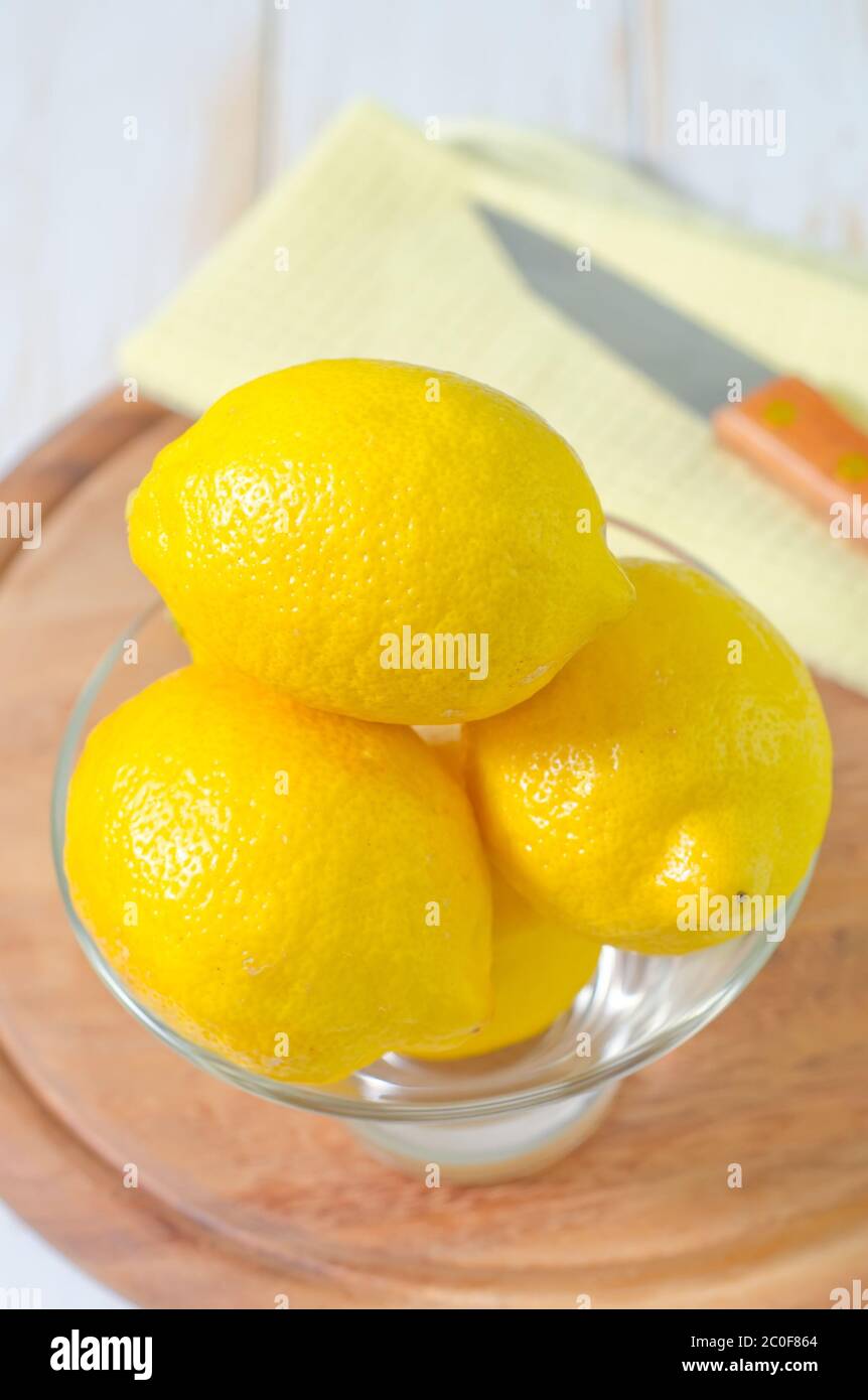 limoni freschi Foto Stock