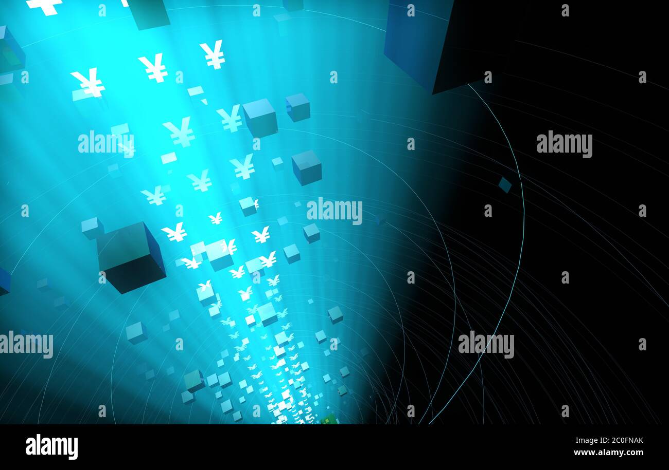 Tecnologia dati Internet, RMB, trasmissione di informazioni Foto Stock