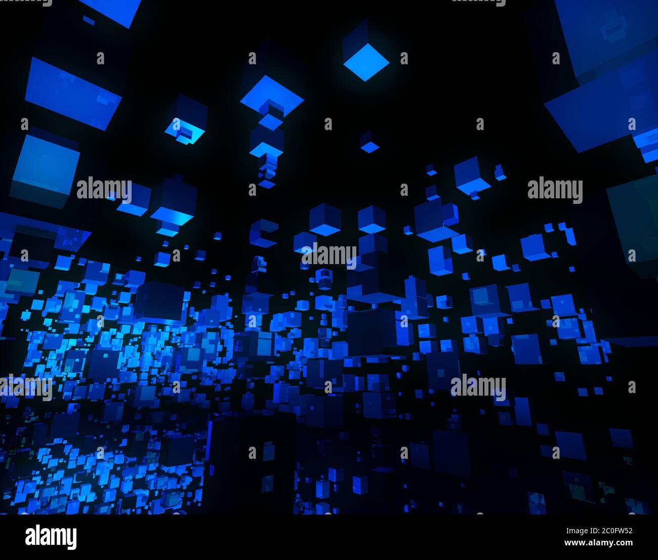 Tecnologia Cube, storage dei dati Foto Stock