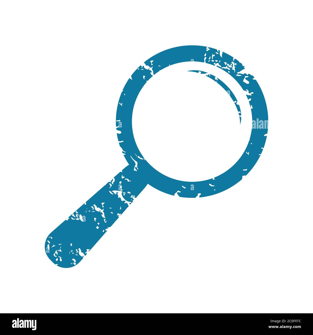 Icona di ricerca grunge Foto Stock