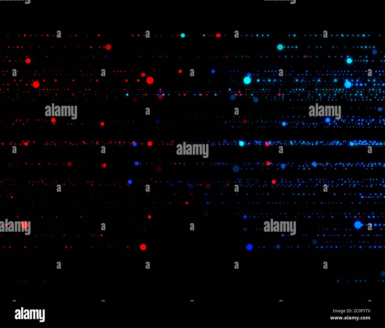 Tecnologia trasmissione dati rete particelle Foto Stock