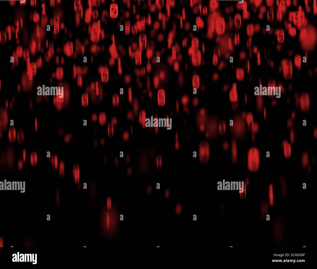Tecnologia dati a codice binario, trasmissione di rete Foto Stock