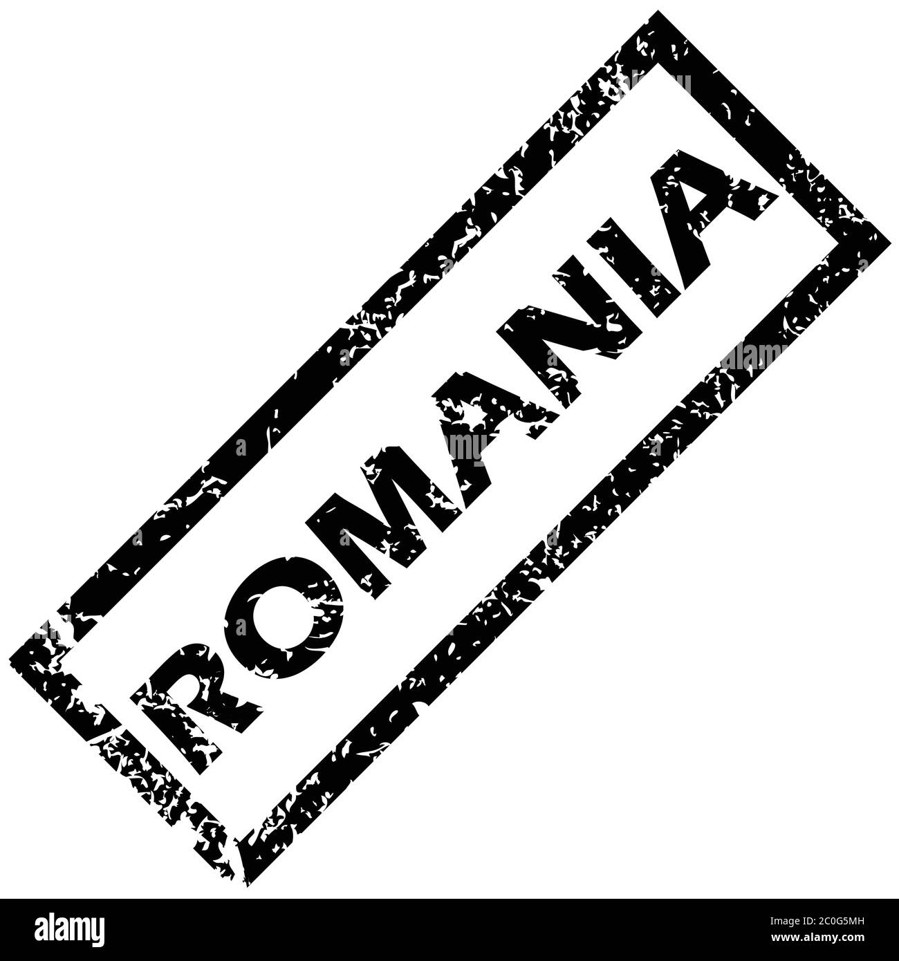 ROMANIA timbro Foto Stock