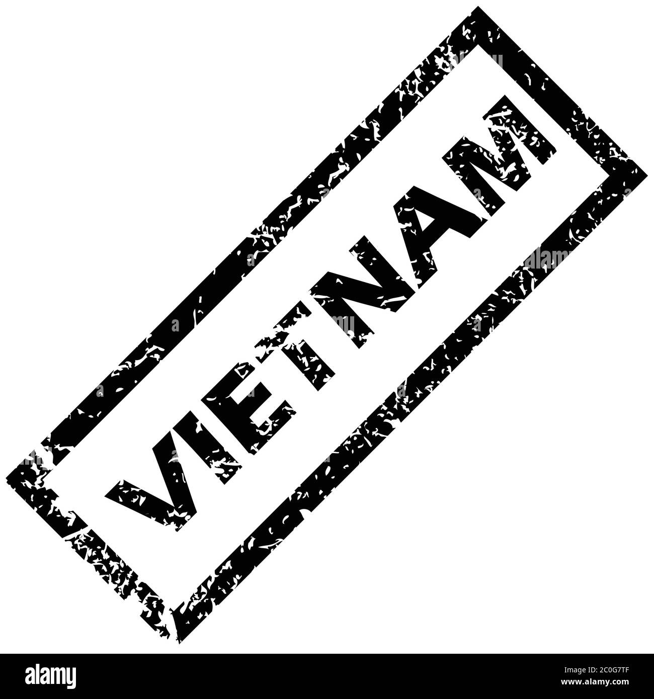 STAMPIGLIATURA in gomma VIETNAM Foto Stock