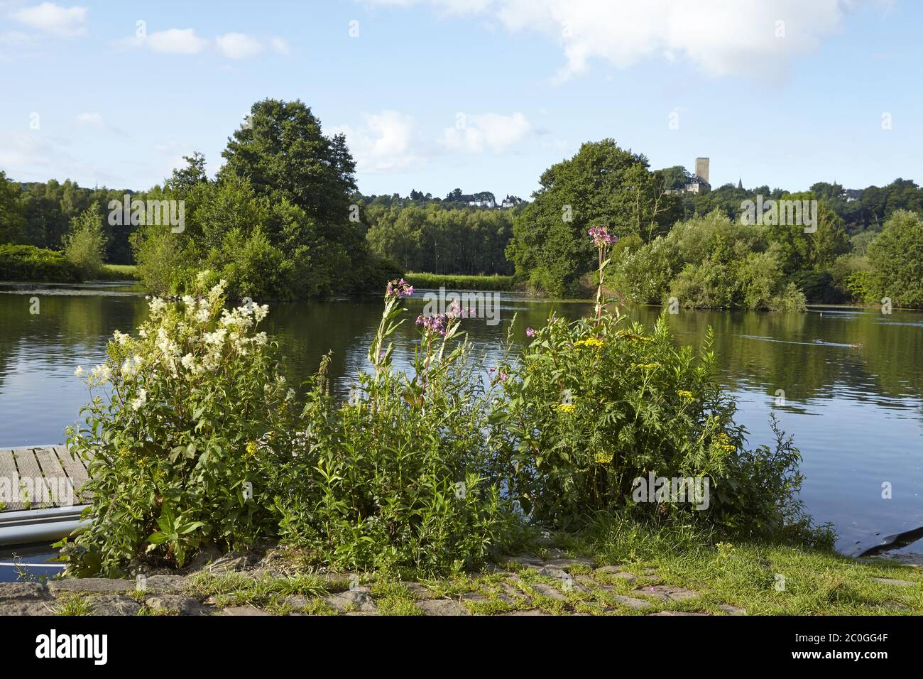 Bochum (Germania) - Ruhr sotto il Castello di Blankenstein Foto Stock