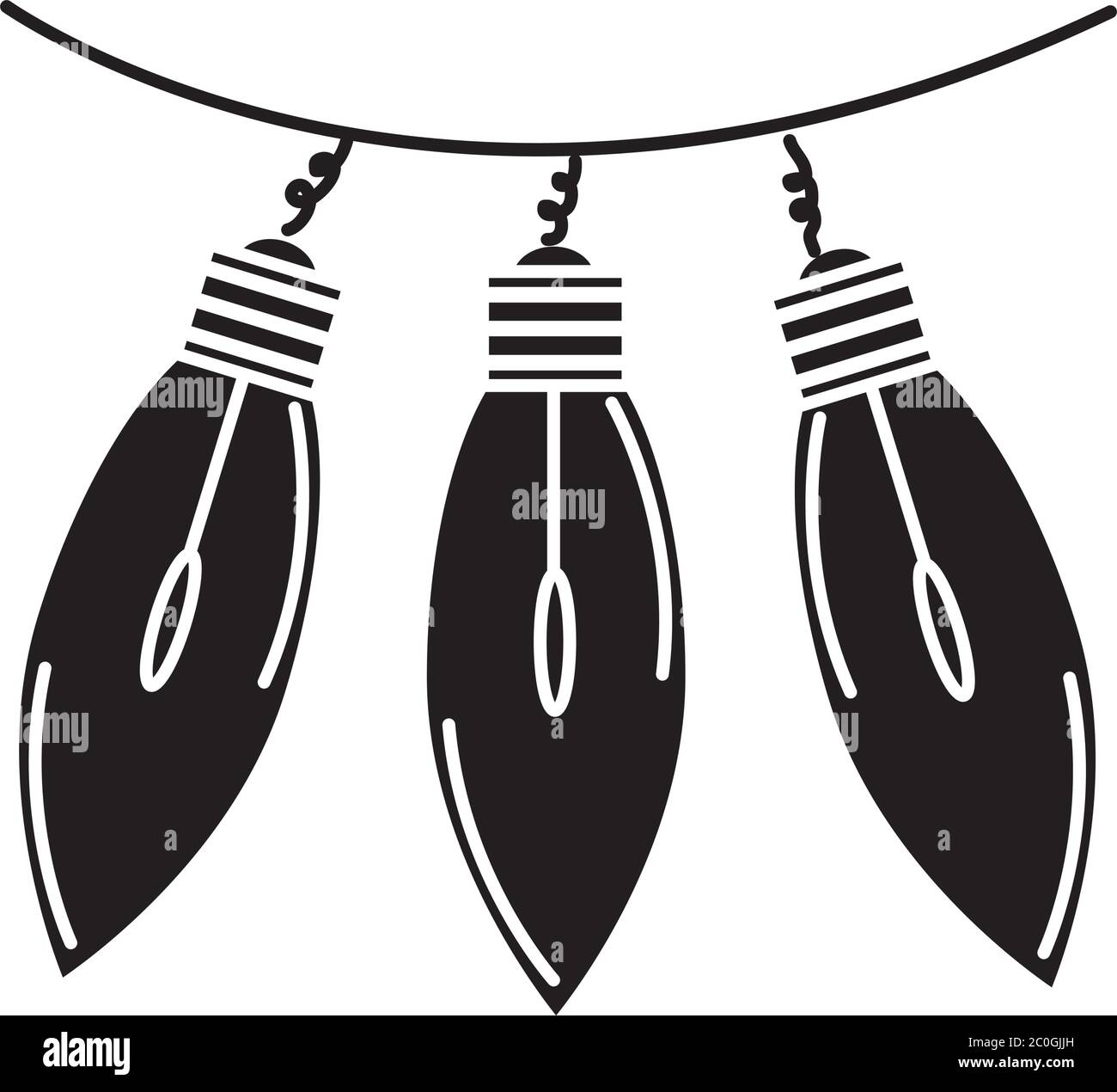 lampade a sospensione, lampadina elettrica, metafora eco idea, icona isolata stile silhouette illustrazione vettoriale Illustrazione Vettoriale lampade a sospensione, lampadina elettrica, metafora eco idea, icona isolata stile silhouette illustrazione vettoriale Illustrazione Vettoriale