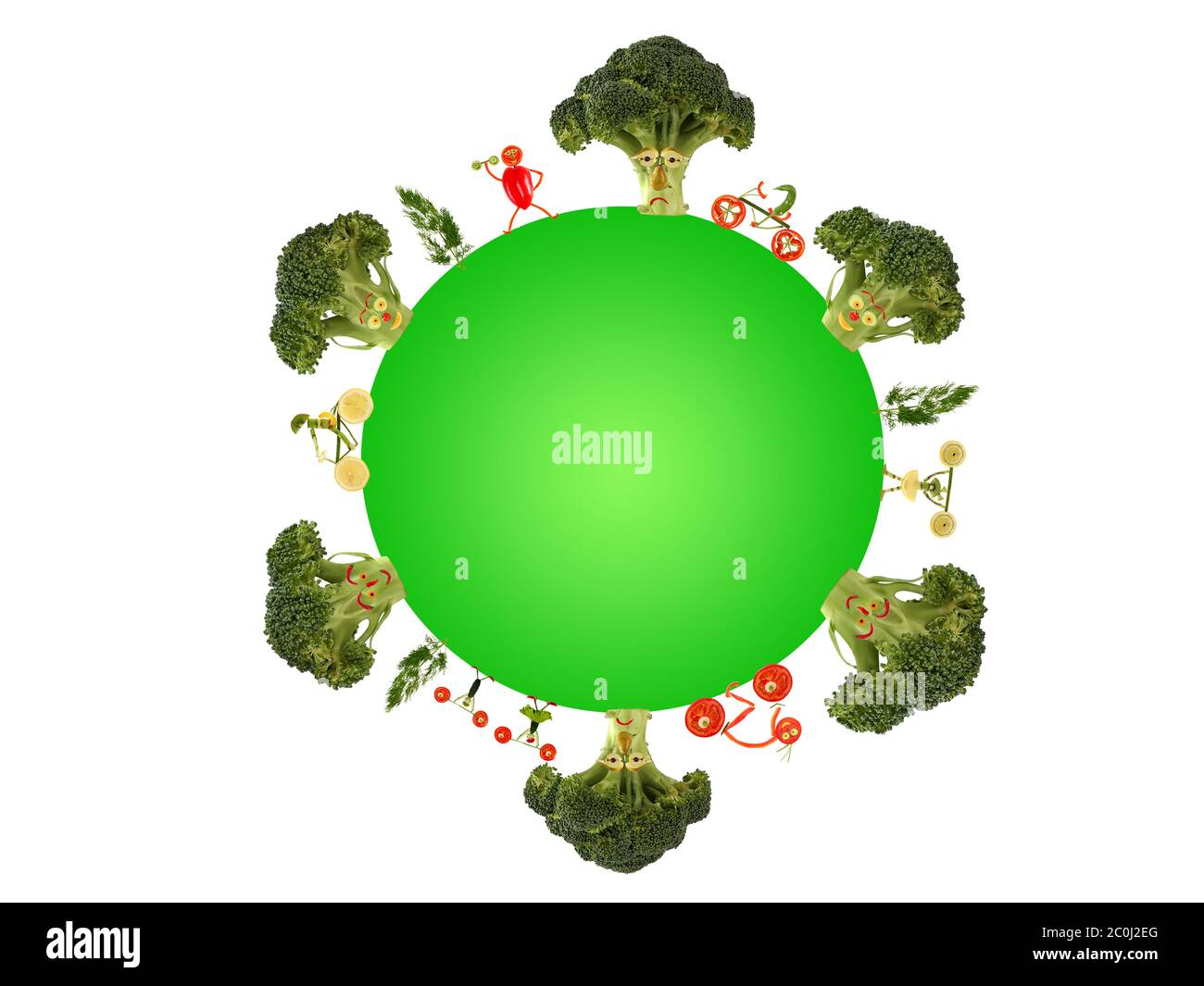 Uno stile di vita sano per un pianeta verde Foto Stock