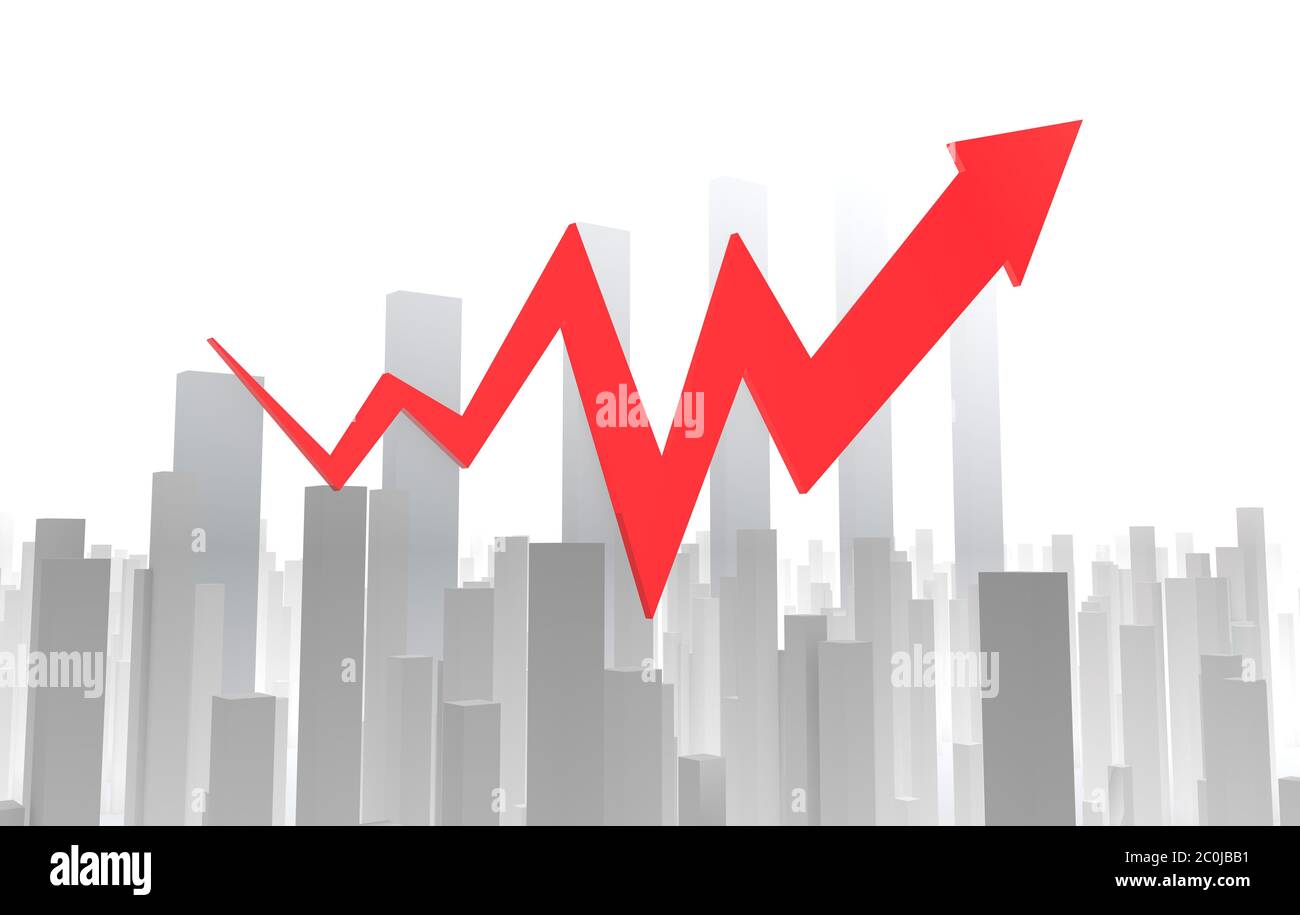 Freccia di successo della carriera Foto Stock