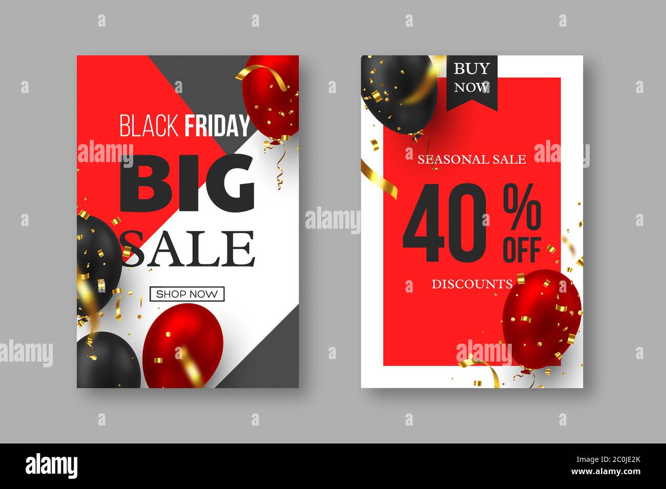 Poster di vendita del Black Friday. Illustrazione Vettoriale