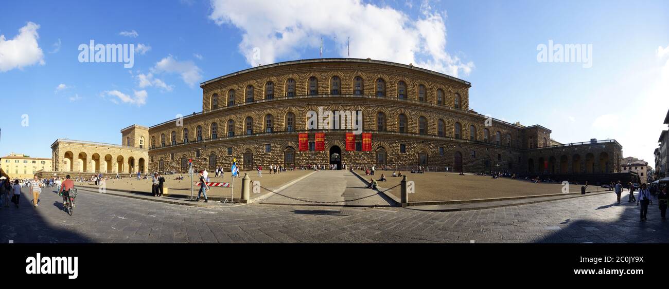 Palazzo Pitti, palazzo rinascimentale-palast Foto Stock