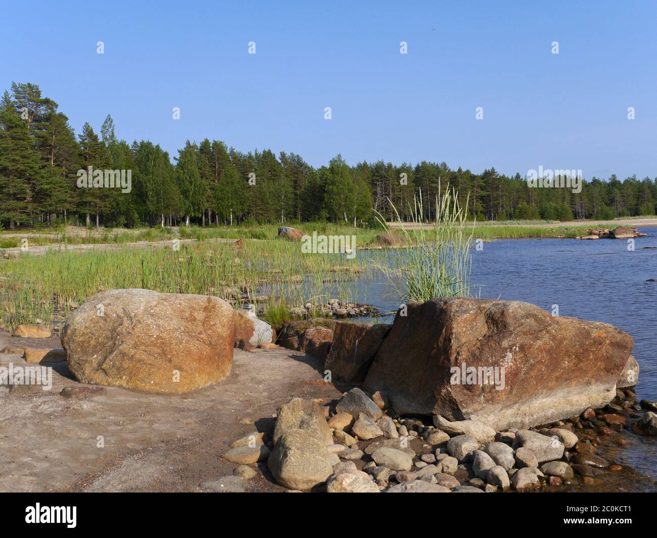 Sulla costa baltica in Finlandia Foto Stock