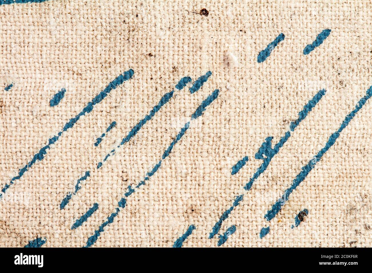 Il vecchio tessuto a righe copertina del libro la texture Foto Stock