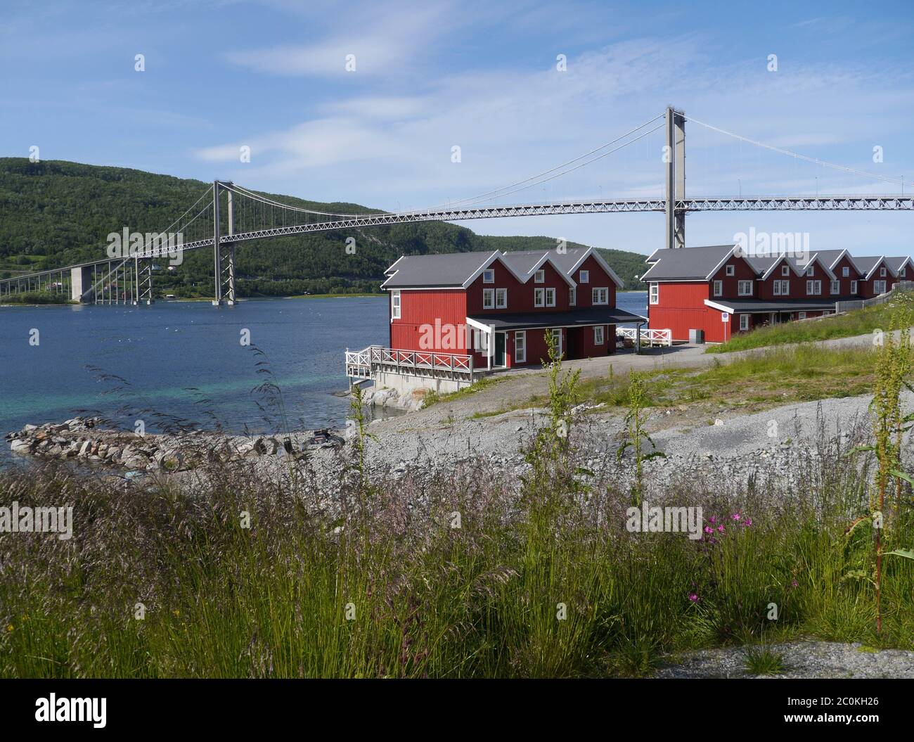 Tjeldsund , Norvegia Foto Stock