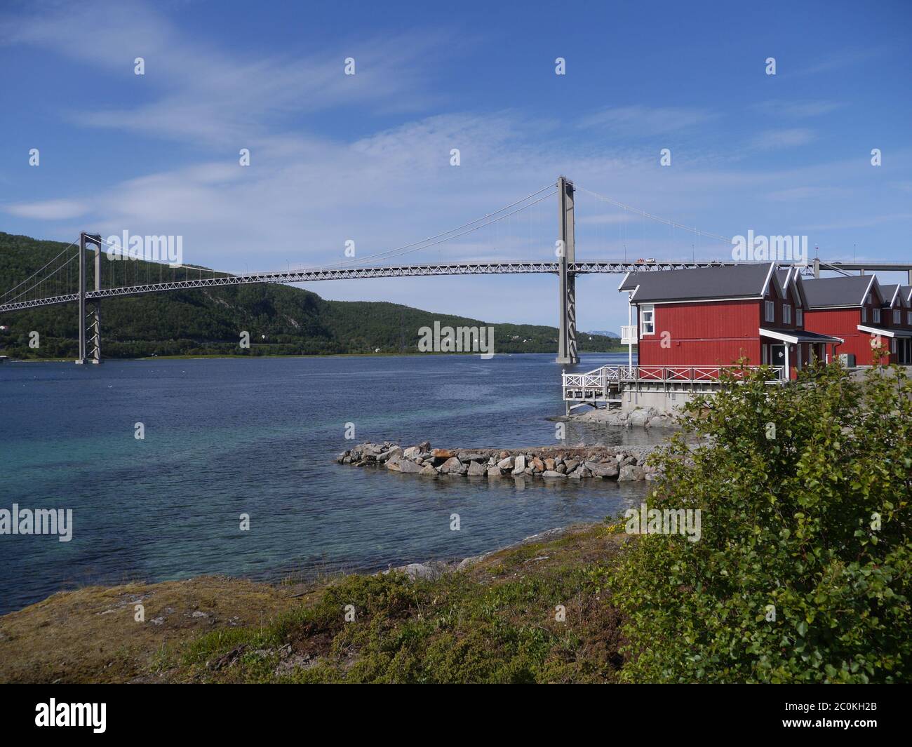 Tjeldsund , Norvegia Foto Stock