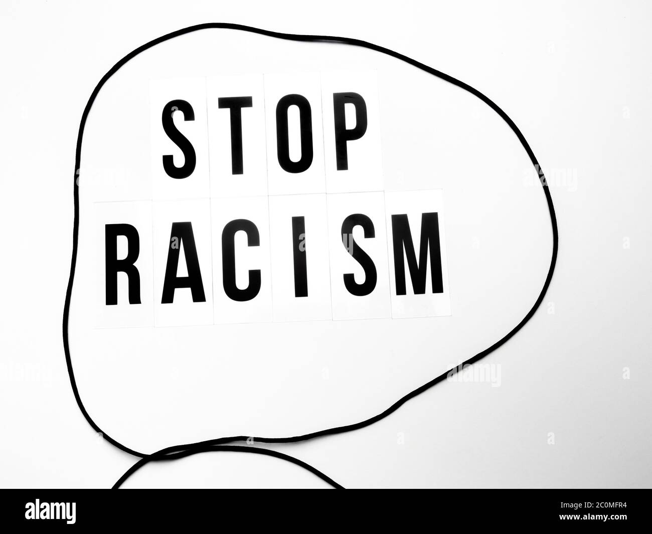 Il concetto di Black Lives Matter Foto Stock