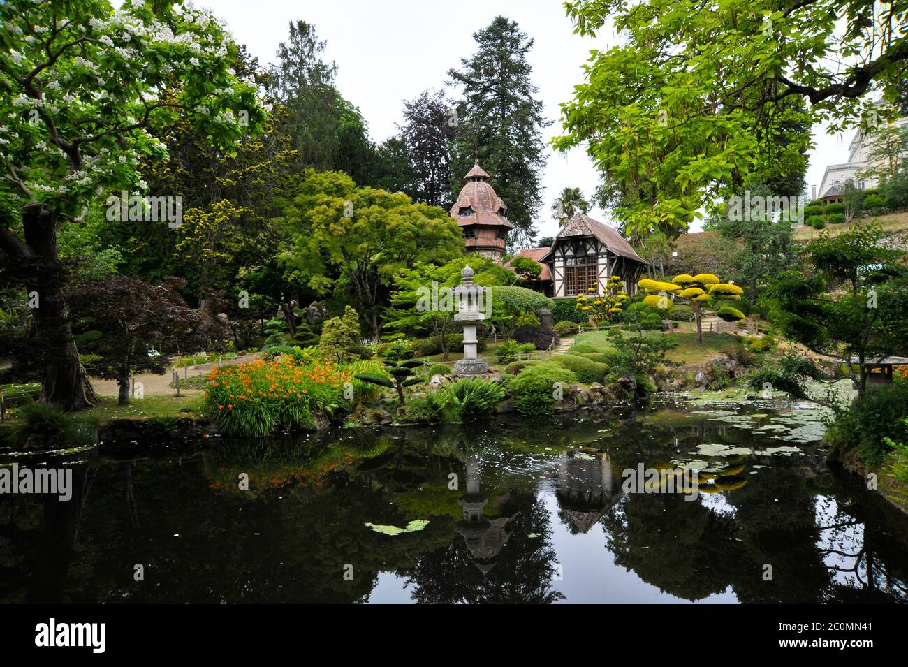 Giardini giapponesi Maulevrier Francia. Foto Stock