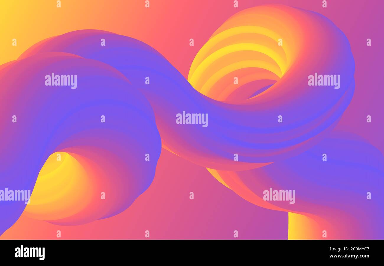 Astratto linee di curva colorate sfondo vettoriale per la presentazione Illustrazione Vettoriale