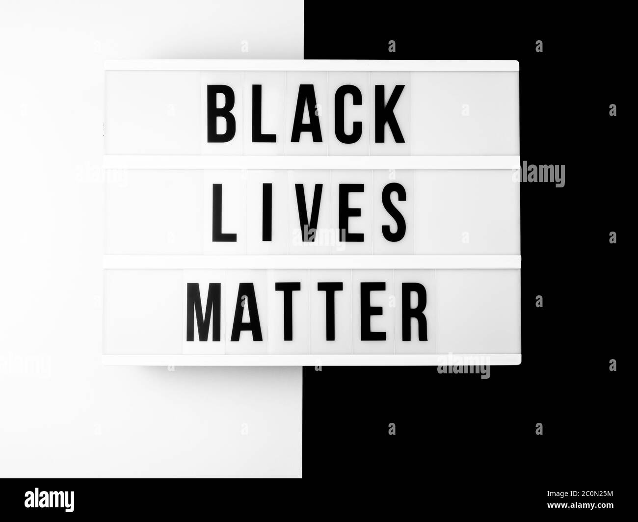 Il concetto di Black Lives Matter Foto Stock