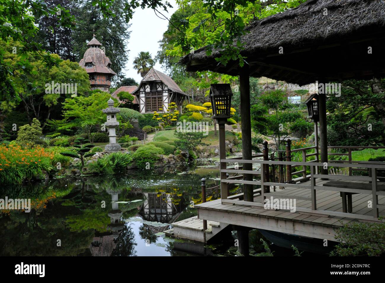 Giardini giapponesi Maulevrier Francia Foto Stock