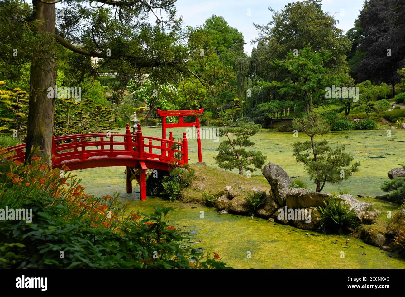 Giardini giapponesi Maulevrier Francia. Foto Stock