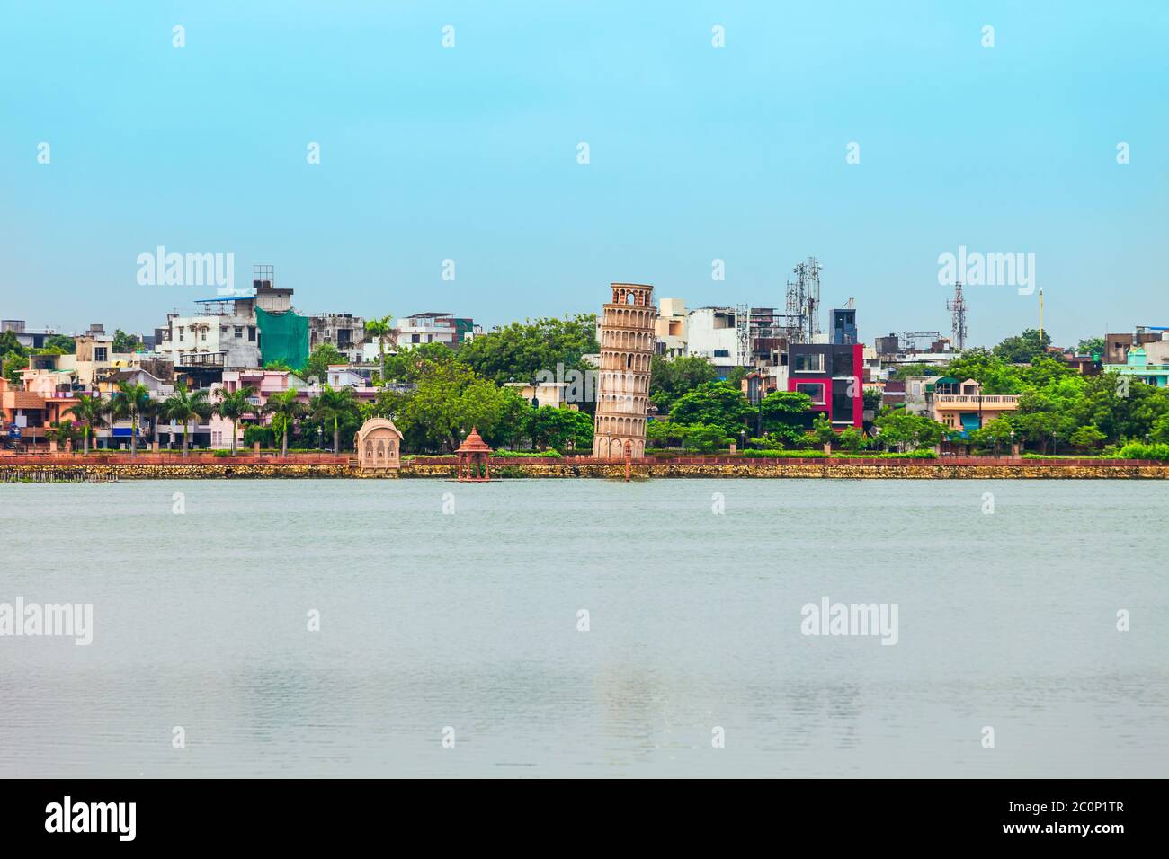 Lago Kishore Sagar nella città di Kota nello stato dell'India di Rajasthan Foto Stock