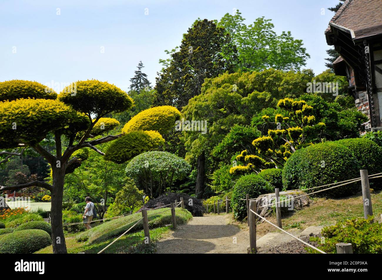 Giardini giapponesi Maulevrier Francia. Foto Stock