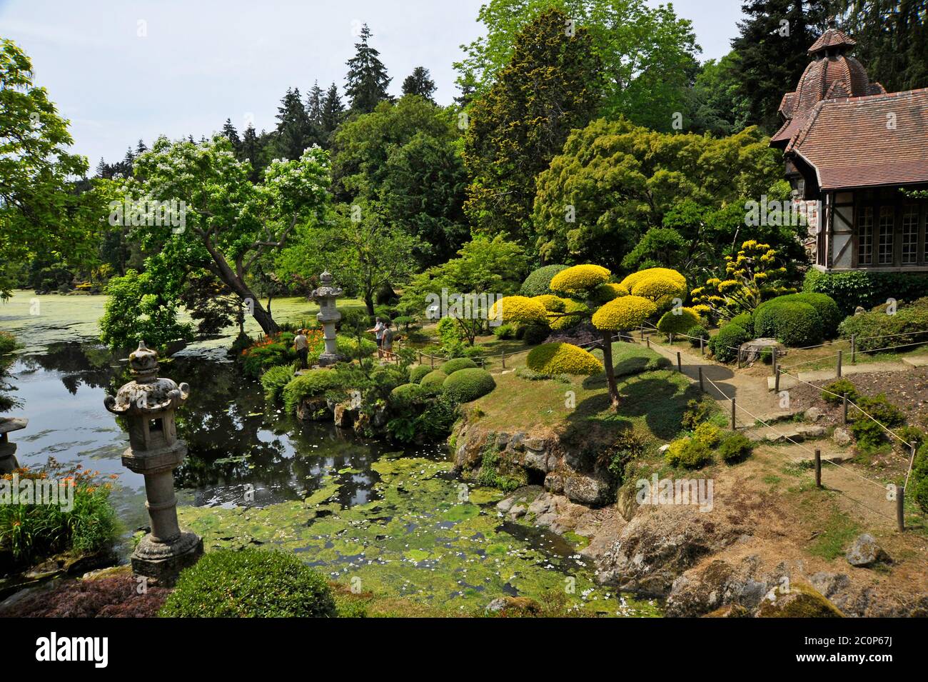 Giardini giapponesi Maulevrier Francia. Foto Stock