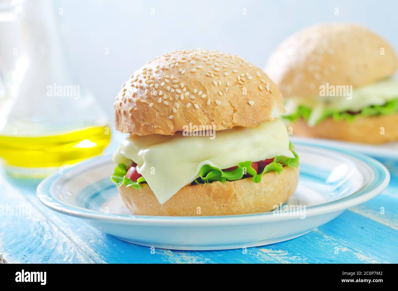 cheeseburger Foto Stock