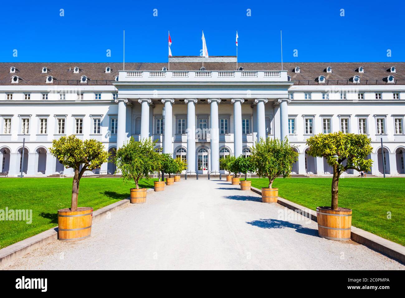 Palazzo elettorale o Kurfurstliches Schloss fu residenza dell ultimo Arcivescovo ed elettore di Treviri a Koblenz Germania Foto Stock