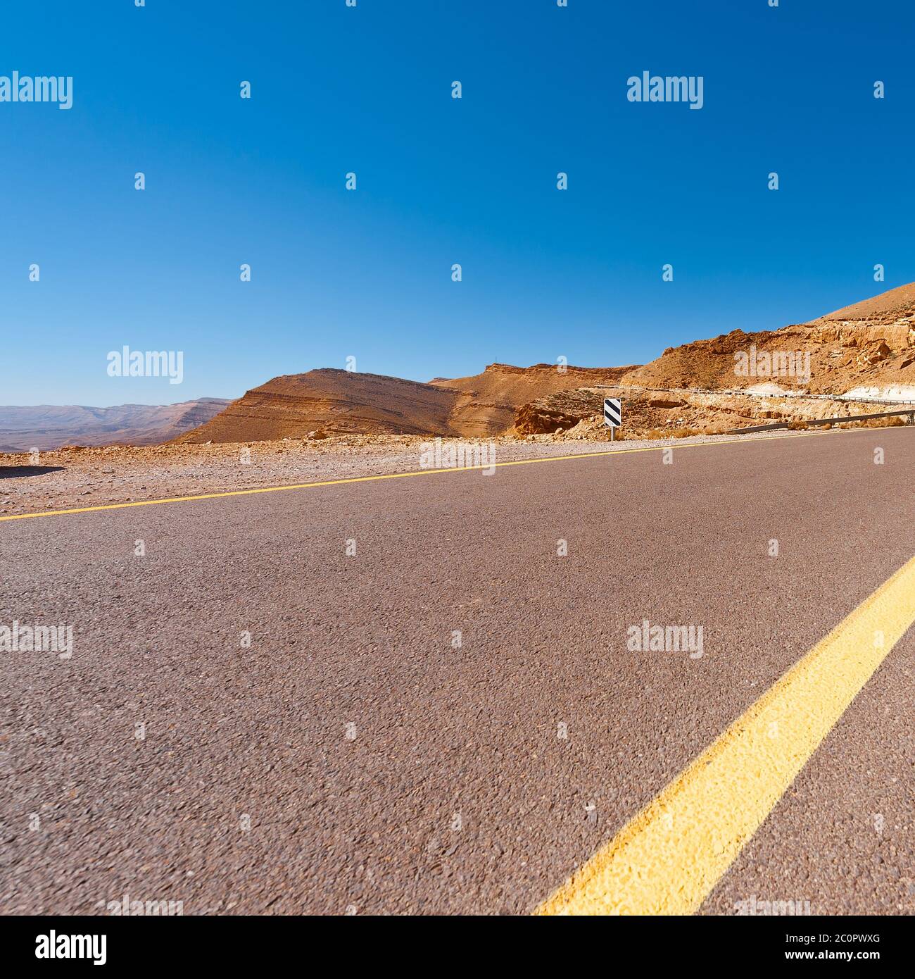 Strada nel deserto Foto Stock