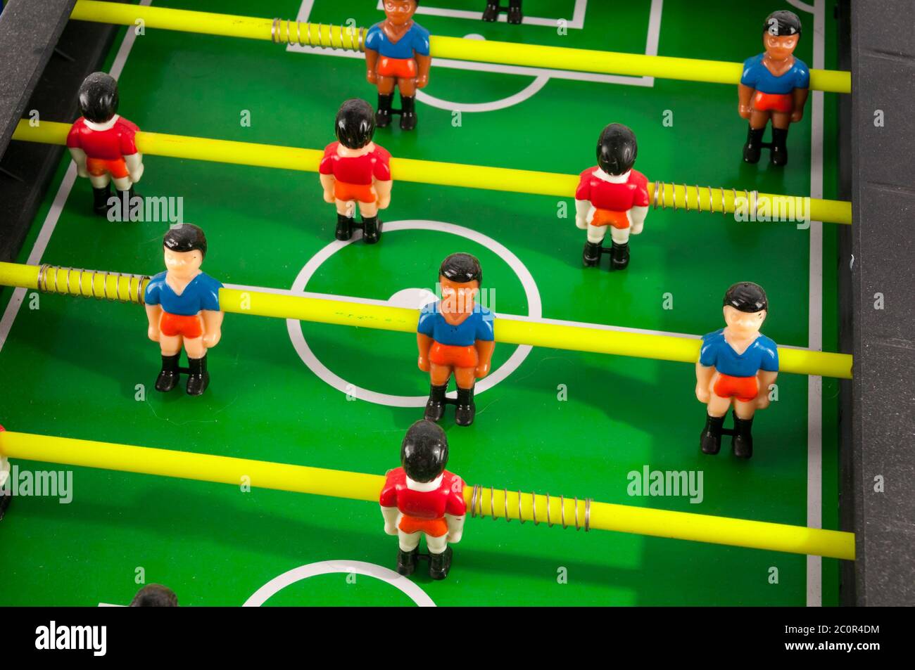 Foosball calcio gioco giocattolo Foto Stock