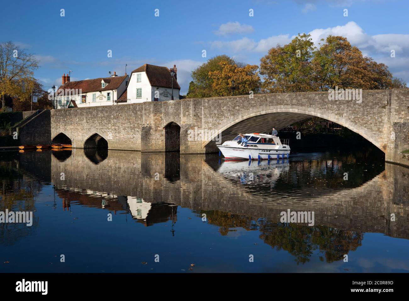 Inghilterra - Oxfordshire - Abingdon - Abingdon Bridge sul Tamigi Foto Stock