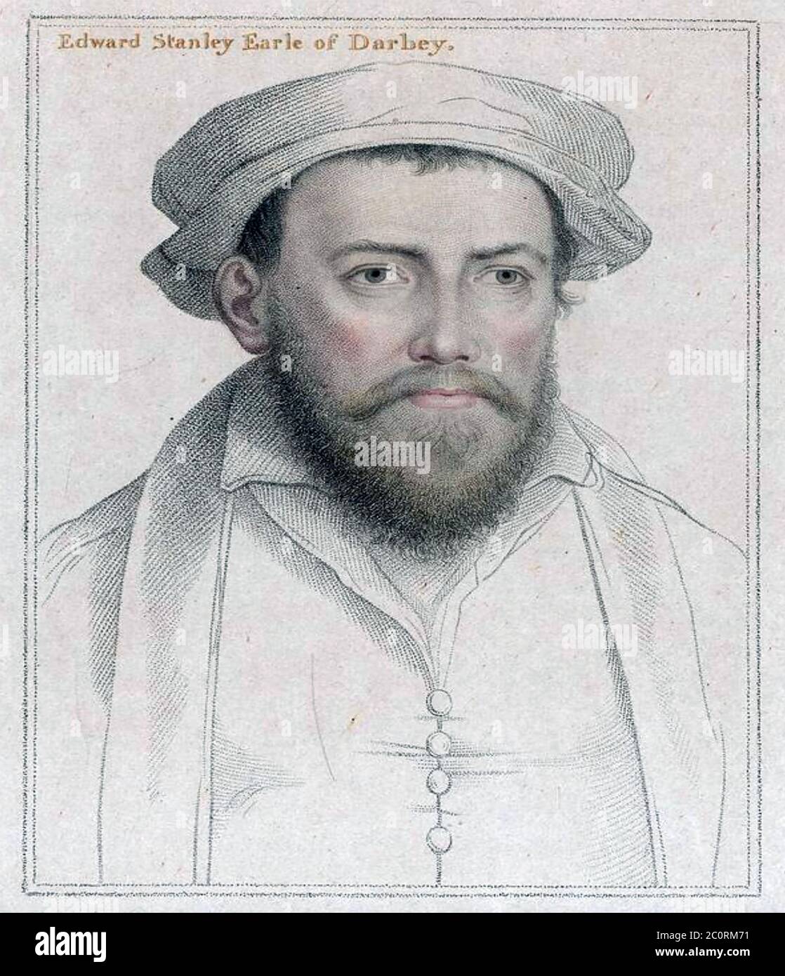 EDWARD STANLEY, III conte di Derby (1509-1572) nobile e politico inglese Foto Stock