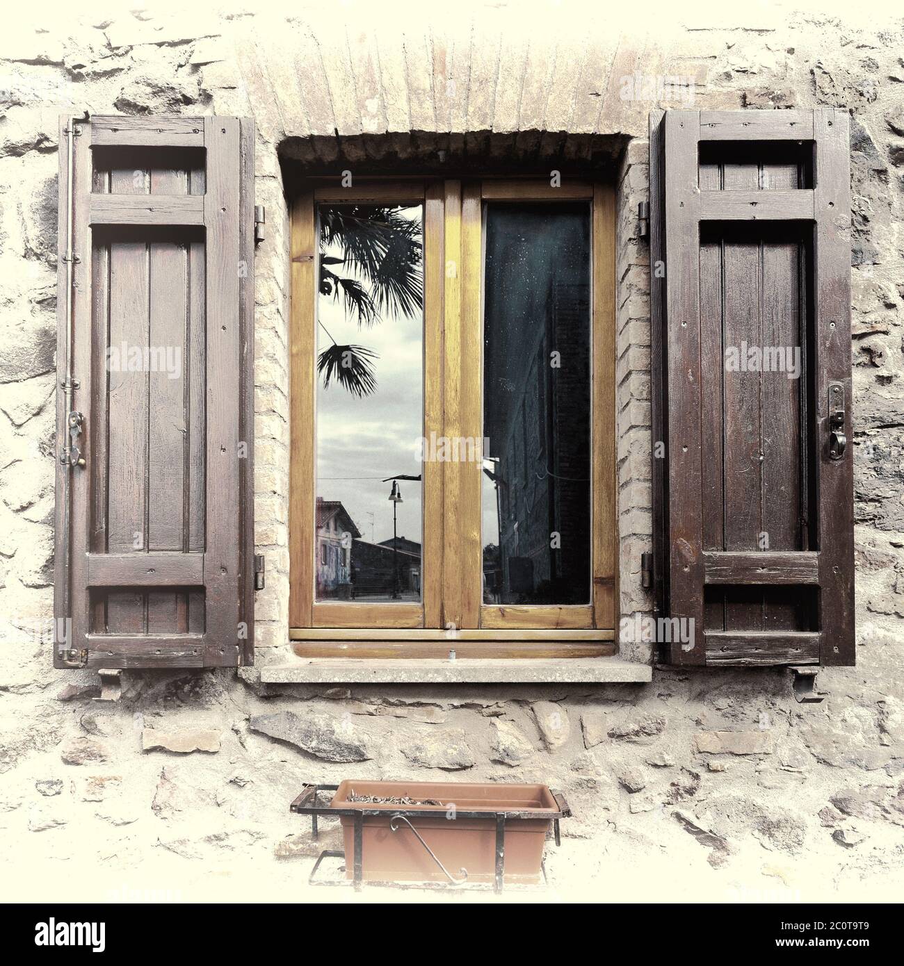 Finestra italiana Foto Stock