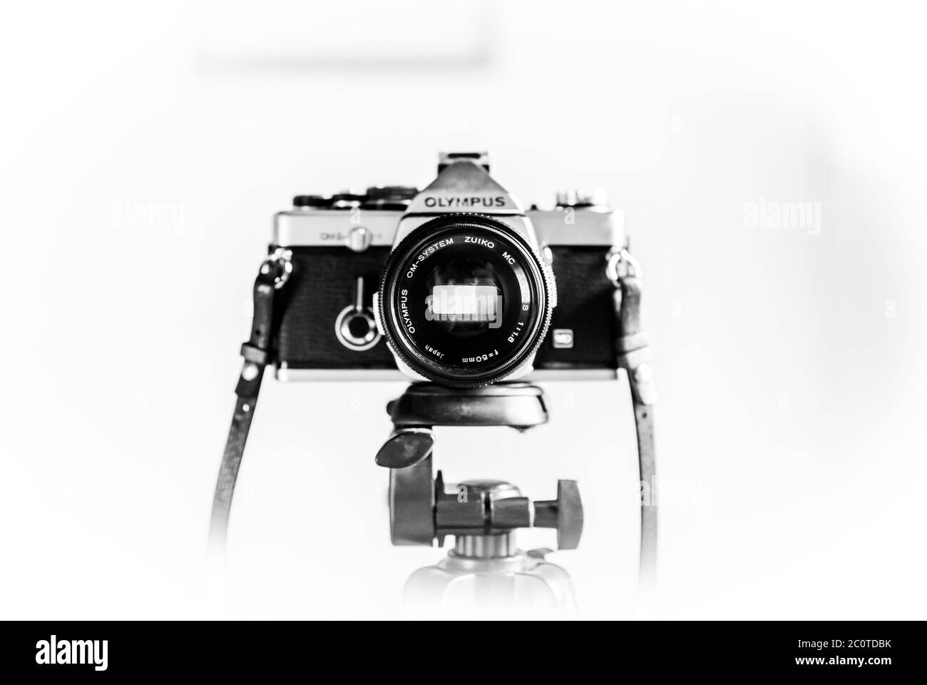 Olympus OM2n SLR 35mm fotocamera Foto Stock