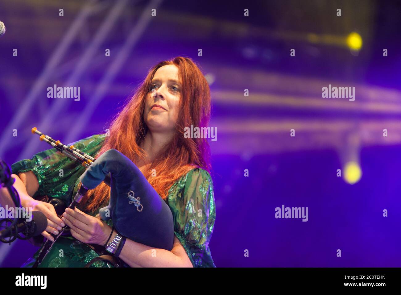 Kathryn Tickell e l'oscuramento Foto Stock