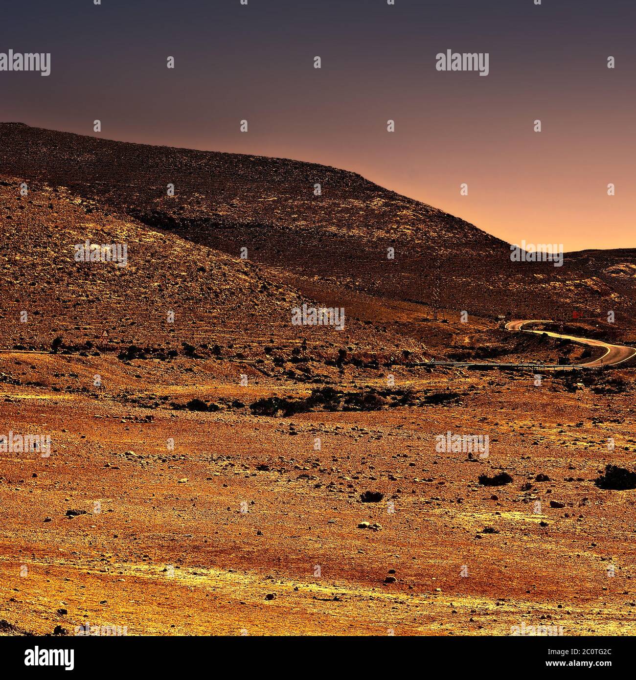 Deserto di Negev Foto Stock