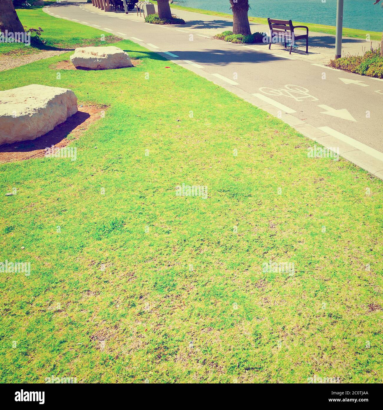 Pista ciclabile Foto Stock