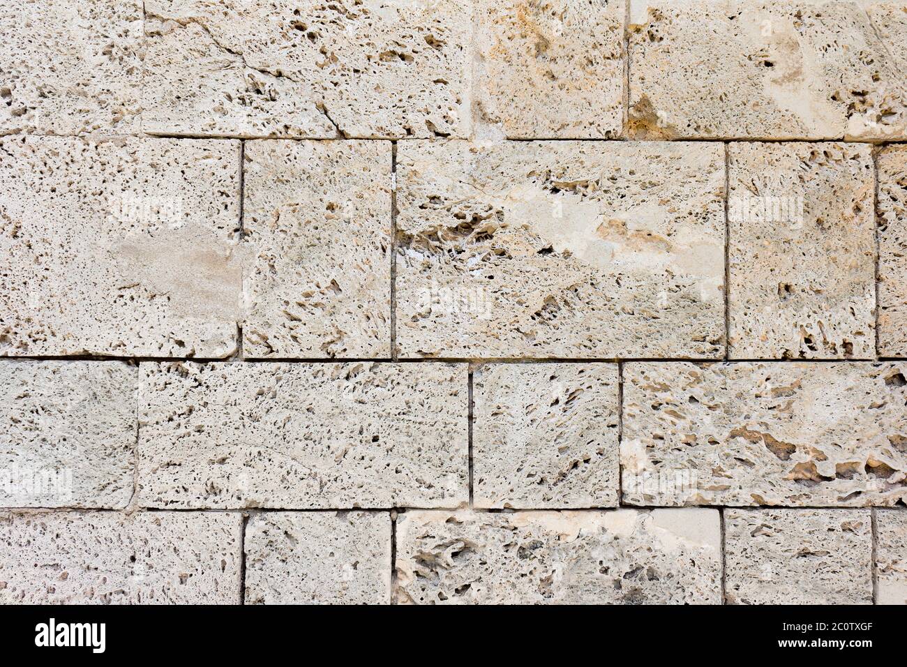 Struttura di pietra arenaria grezza muro di mattoni Foto Stock