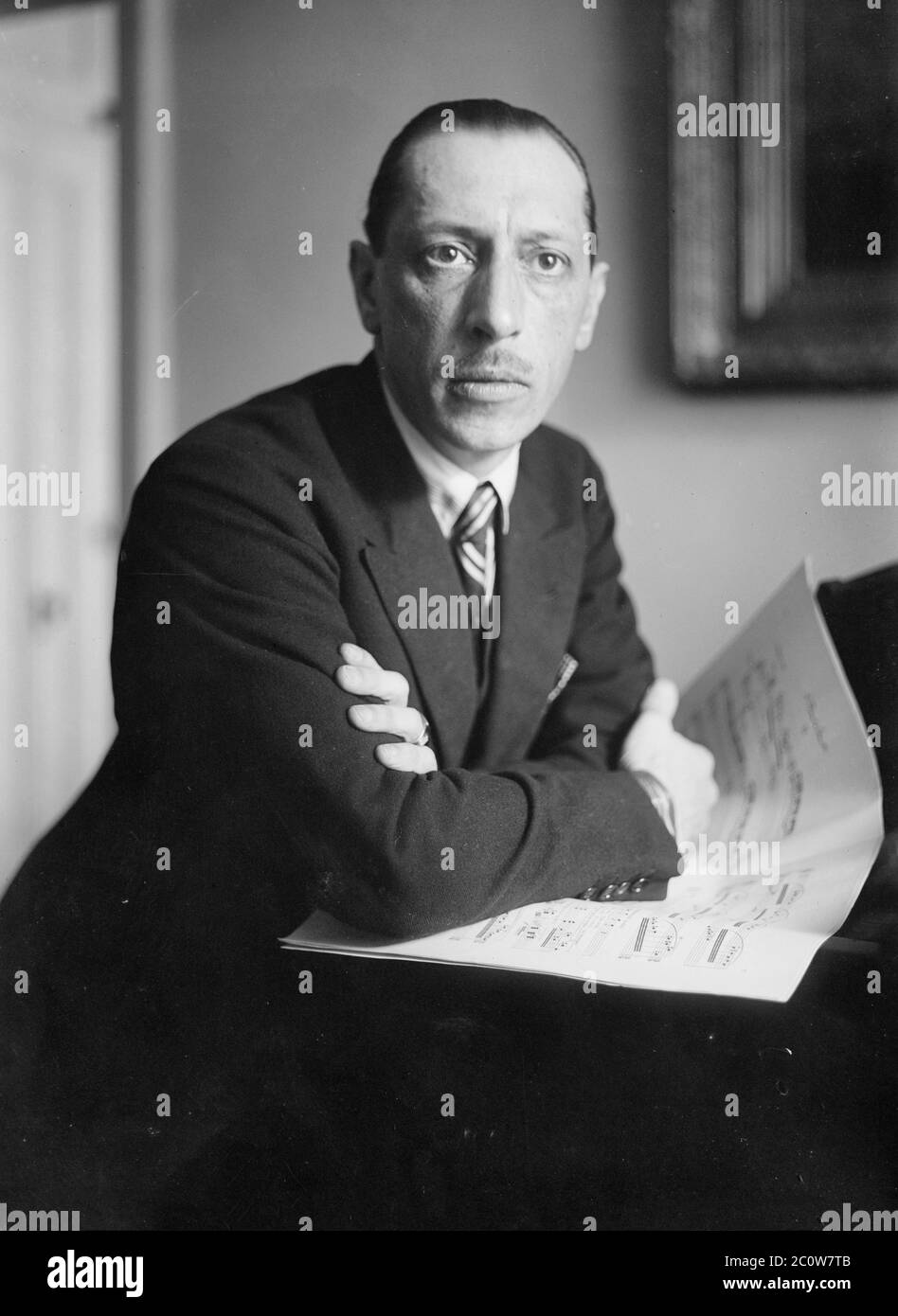 Photoportrait di Igor Stravinsky, compositore russo, circa 1920 Foto Stock
