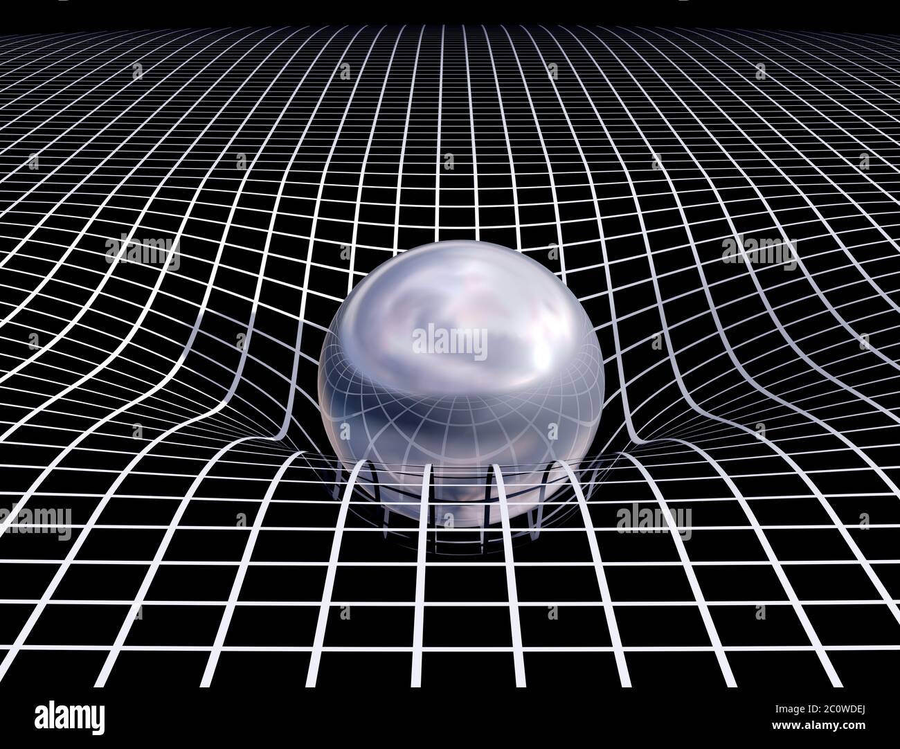 Argento spazio data ora ora indicazione di gravità di metallo ordito universo di spazio Foto Stock