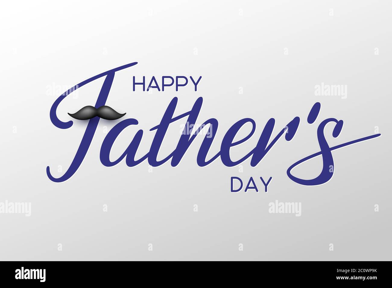 Felice giorno dei Padri calligrafia scritta a mano. Illustrazione Vettoriale