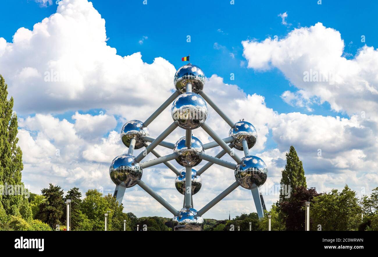 Atomium a Bruxelles Foto Stock